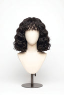 Loose Wave Bob-Echthaarperücke mit Pony