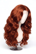 Body Wave Glueless Human Hair Wig in Shade 350 Copper Sol, Ginger Copper Red, by Kora Strand