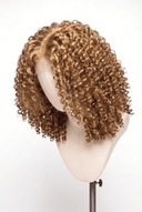 Deep Curl Bob Glueless Human Hair Wig in Shade 27 Miel Doré, Honey Golden Blonde, by Kora Strand