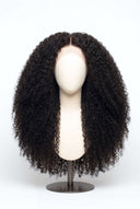 Kinky Curly Glueless Human Hair Wig in Shade 1B Noire Naturel, Natural Black, by Kora Strand