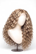 Loose Wave Glueless Human Hair Wig in Shade 18/22 Cream Oat, Beige and Vanilla Blonde Highlights and Lowlights, by Kora Strand