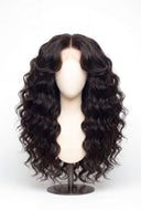 Loose Wave Layered Glueless Human Hair Wig in Shade 1B Noire Naturel, Natural Black, by Kora Strand