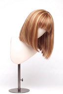Silk Straight Bob Fringe Glueless Human Hair Wig in Shade 27/30 Apricot Flame, Golden Copper Blonde Highlights and Lowlights, by Kora Strand