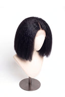 Yaki Straight Bob Glueless Human Hair Wig in Shade 1 Noire Absolu, Jet Black, by Kora Strand