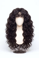 Loose Wave Echthaarperücke mit Pony