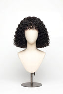 Deep Wave Bob-Echthaarperücke mit Pony