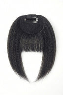 Natural Straight Curtain Fringe Clip - In Extension - Kora Strand