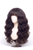 Body Wave Fringe Glueless Human Hair Wig Showing the Defined Texture by Kora Strand