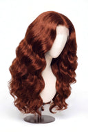 Body Wave Glueless Human Hair Wig in Shade 33 Auburn Éclat, Dark Auburn Copper Red, by Kora Strand