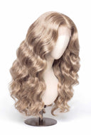 Body Wave Glueless Human Hair Wig in Shade 60 Ecru Pearl, Frosted Ash Beige Blonde, by Kora Strand