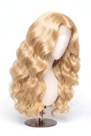 Body Wave Glueless Human Hair Wig in Shade 613 Porcelain Gold, Neutral Warm Bleach Blonde, by Kora Strand
