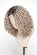 Deep Curl Bob Glueless Human Hair Wig in Shade T8/60 Ash Bronde, Ash Brown to Ash Beige Blonde Balayage, by Kora Strand