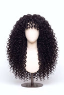 Tiefe Locken-Pony, kleberfreie Virgin Human Hair Perücke mit HD-Spitze und vorgezupfter Haarlinie von Kora Strand