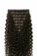 Deep Curl Invisible Clip-In Extensions Showing the Hair Texture and Length by Kora Strand