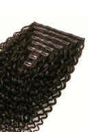 Ultra-Flat Seamless Invisible Clip-In Wefts Detail on the Deep Curl Invisible Clip-In Extensions by Kora Strand