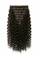 Deep Curl Invisible Clip-In Extensions in Virgin Human Hair with Ultra-Flat Seamless Invisible Clip-In Wefts by Kora Strand
