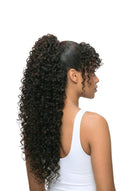 Deep Curl Kora Claw Ponytail in Virgin Human Hair with Built-In Claw Clip by Kora Strand