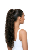 Deep Curl Kora Wrap Ponytail in Virgin Human Hair with Integrated Wrap Section by Kora Strand