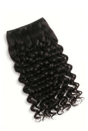 Deep Curl Seamless Weft Bundle Showing the Weft and Hair Length by Kora Strand