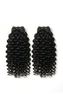 Deep Curl Sew-In Bundle Showing the Weft and Hair Length by Kora Strand