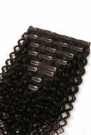 Double-Drawn Double-Wefted Multi-Weft Clip-In Set Detail on the Deep Curl Signature Clip-In Extensions by Kora Strand