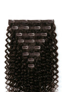 Deep Curl Signature Clip-In Extensions Showing the Hair Texture and Length by Kora Strand