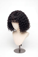 Deep Wave Bob Fringe Human Hair Wig with a Natural-Looking Finished Style by Kora Strand