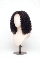 Deep Wave Bob Glueless Human Hair Wig Showing the Defined Texture by Kora Strand