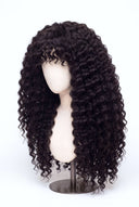 Deep Wave Fringe Human Hair Wig with a Natural-Looking Finished Style by Kora Strand