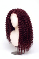 Deep Wave Glueless Human Hair Wig in Shade 99J Wine Ink, Deep Burgundy Wine Red, by Kora Strand