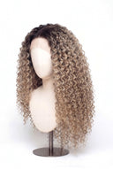 Deep Wave Glueless Human Hair Wig in Shade T8/60 Ash Bronde, Ash Brown to Ash Beige Blonde Balayage, by Kora Strand