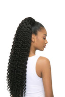 Deep Wave Kora Claw Ponytail in Virgin Human Hair with Built-In Claw Clip by Kora Strand