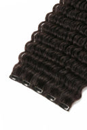 Deep Wave Seamless Volume Extension in Virgin Human Hair with One-Piece Ultra-Flat Weft Volumiser by Kora Strand