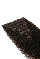 Double-Drawn Double-Wefted Multi-Weft Clip-In Set Detail on the Deep Wave Signature Clip-In Extensions by Kora Strand