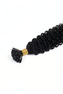 Deep Wave StrandBond Flat Tip Extensions in Virgin Human Hair with Flat Keratin Tip Bonds by Kora Strand