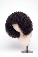 Kinky Curly Bob Fringe Human Hair Wig with a Natural-Looking Finished Style by Kora Strand