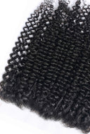 Kinky Curly Frontal in Virgin Human Hair with Transparent or Sheer HD Lace by Kora Strand