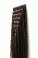 Ultra-Flat Seamless Invisible Clip-In Wefts Detail on the Kinky Curly Invisible Clip-In Extensions by Kora Strand
