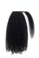 Kinky Curly Kora Wrap Ponytail with a Natural-Looking Finished Style by Kora Strand