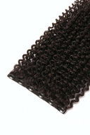 Kinky Curly Seamless Volume Extension in Virgin Human Hair with One-Piece Ultra-Flat Weft Volumiser by Kora Strand