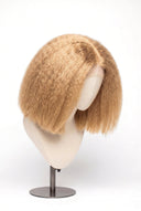 Kinky Straight Bob Glueless Human Hair Wig in Shade 22 Golden Oat, Vanilla Golden Beige Blonde, by Kora Strand