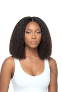 Kinky Straight Bob klebefreies Humanhaar-Perücke, Produktansicht 4 von Kora Strand