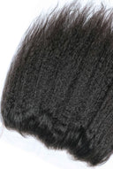 Kinky Straight Frontal in Virgin Human Hair with Transparent or Sheer HD Lace by Kora Strand
