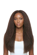 Kinky Straight Glueless Human Hair Wig, Product View 11 by Kora Strand