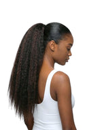 Kinky Straight Kora Cinch Ponytail in Virgin Human Hair with Internal Drawstring by Kora Strand