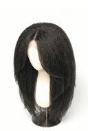 Kinky Straight Layered Glueless Human Hair Wig, Product View 4 by Kora Strand