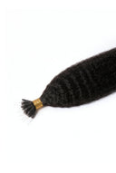 Kinky Straight StrandBond Nano-Tip Extensions in Virgin Human Hair for Bead-Based Installation by Kora Strand