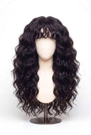 Kleberlose Virgin Human Hair Perücke mit lockerer Welle, Schichten und Pony sowie HD Lace und vorgezupfter Haarlinie von Kora Strand