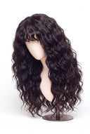 Loose Wave Fringe Layered Human Hair Wig with a Natural-Looking Finished Style by Kora Strand