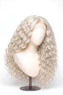 Loose Wave Glueless Human Hair Wig in Shade 1001 Winter Pearl, Icy Platinum Blonde, by Kora Strand